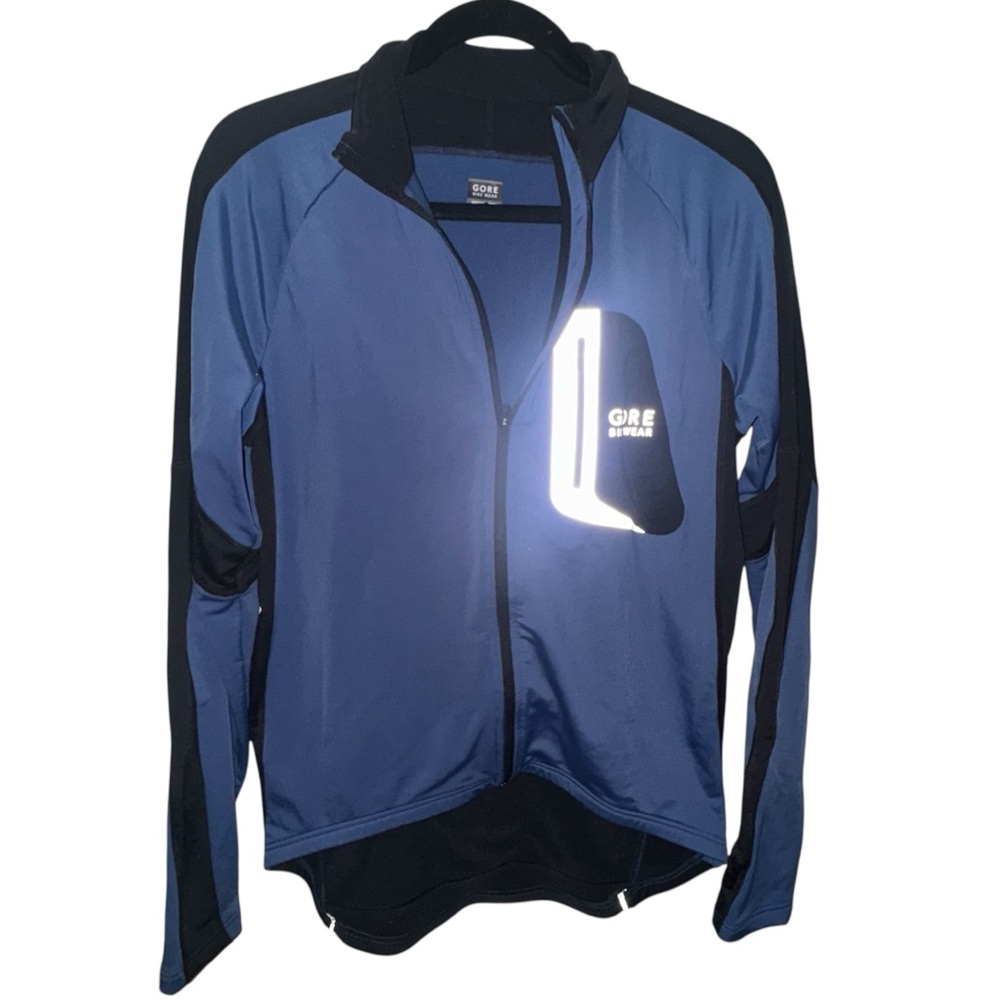 Gore Bike Wear Men's Blue Reflective Jacket Large